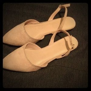 Forever 21 beige flat pointed toe